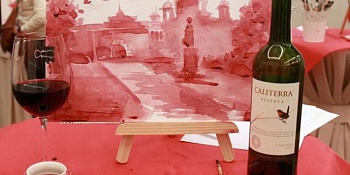 Рисование вином Art Wine в Галерее Шилова